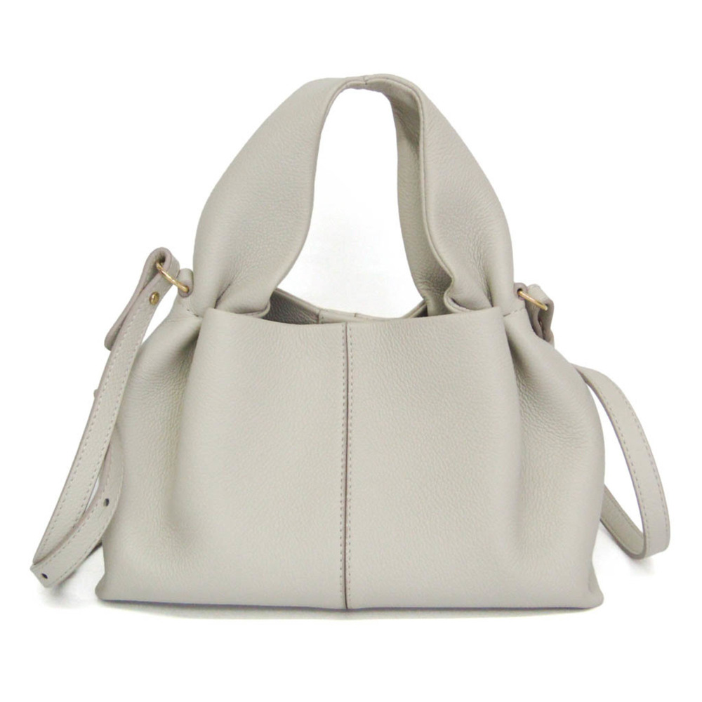 POLÈNE Numéro Neuf Mini Women's Leather Handbag,Shoulder Bag Off-white